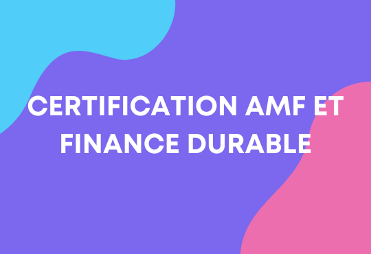 Certification Amf Et Finance Durable Les Nouveaut S