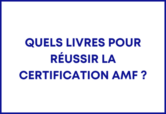 Certification AMF livre
