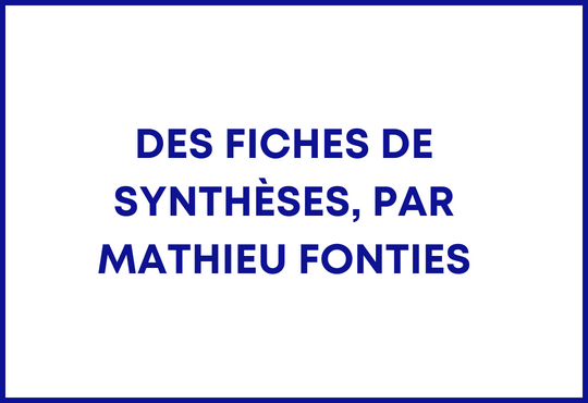 Certification AMF livre, fiches de synthèses par Mathieu Fonties